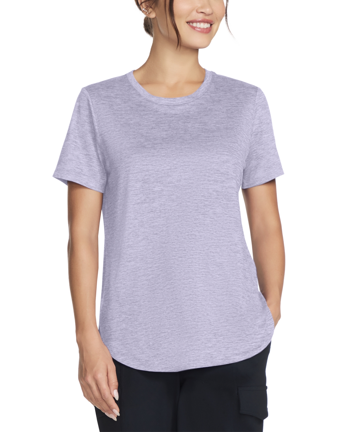 Skechers Women's Active Go Walk Wear Go Dri Swift Tunic T-shirt In Lavendar