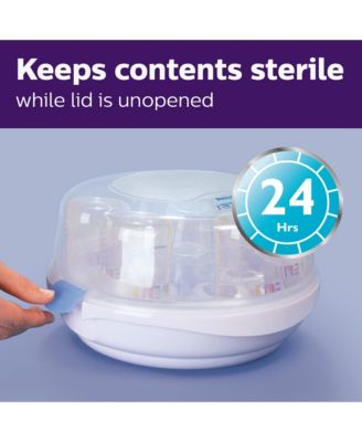 Microwave Steam Sterilizer for Baby Bottles, Pacifiers, Cups and More