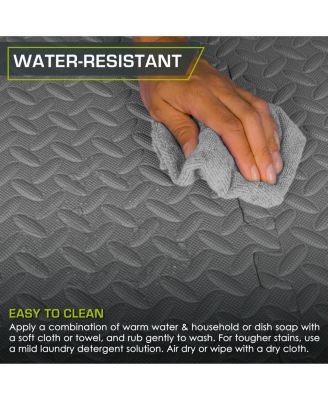 Exercise Puzzle Mat 1/2-in, Blue, 48 Sq Ft - 12 Tiles