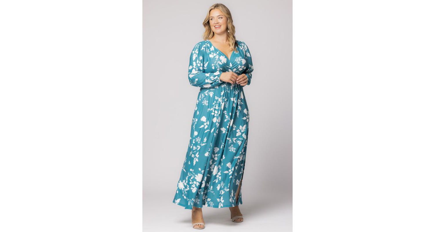 Plus Size Kelsey Long Sleeve Maxi Dress