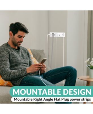 30W Wall Outlet, 1.8 Meter AC Plug, 1 USB-C, 2 USB-A, OCP Switch, 110-220V, Safe and Durable for Home