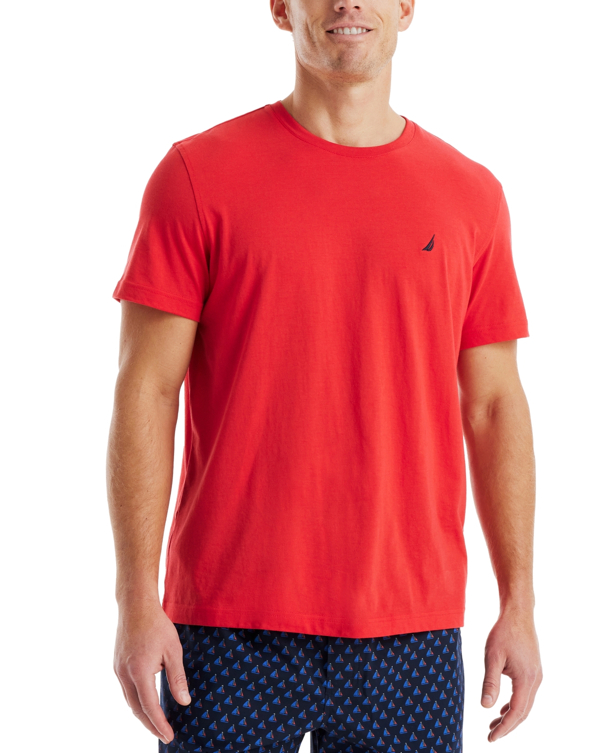 Men's Short Sleeve Sleep T-Shirt - Rose Coral