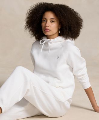 Women's Shrunken Fit Fleece Hoodie Sweatshirt