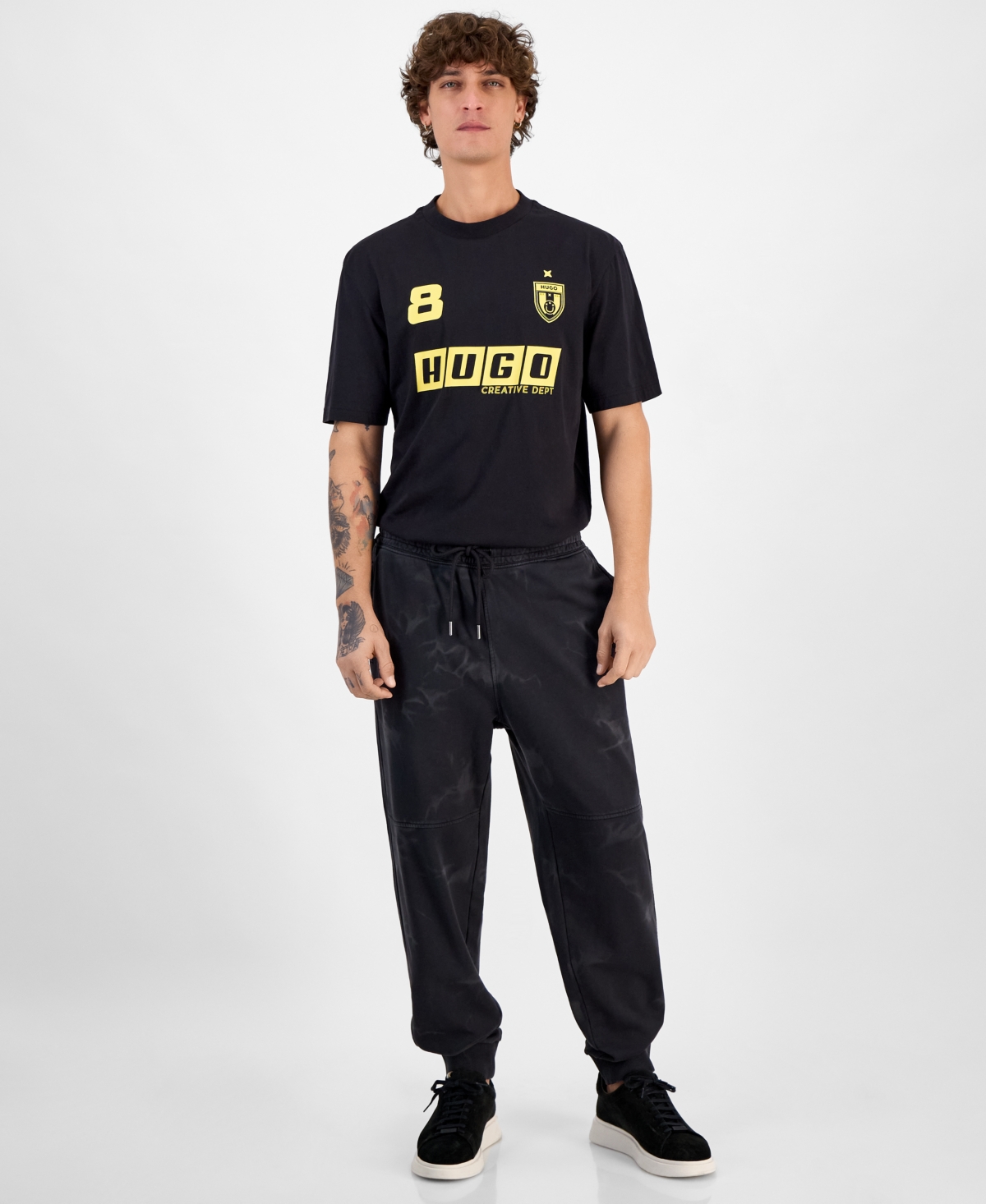 Hugo Boss Hugo By  Men's Logo Graphic T-shirt In Black