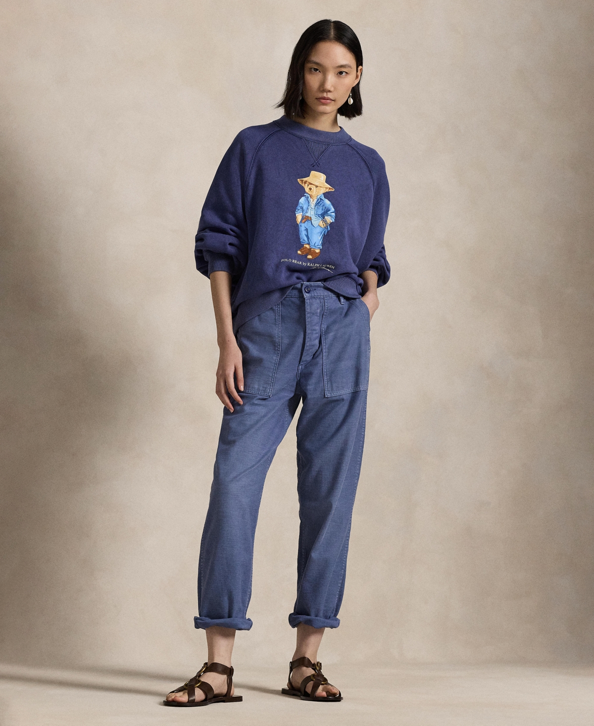Polo Ralph Lauren Sweatshirt En Coton In Dark Cobalt