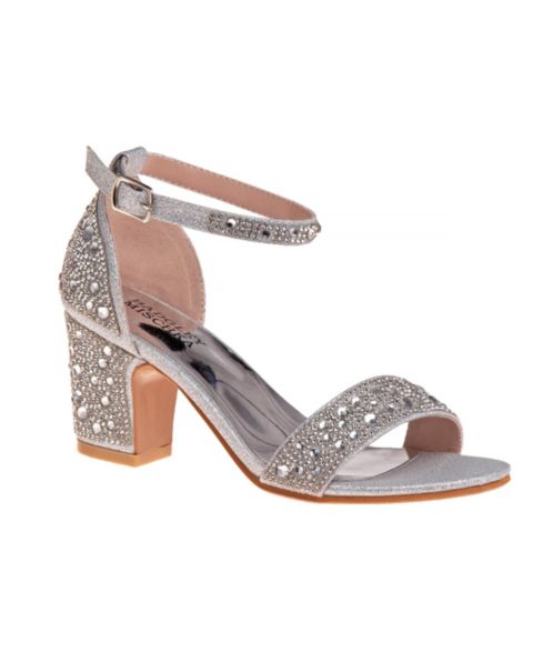Туфли Badgley Mischka Low-heeled Pumps. для девочек, цвет: Серебряный