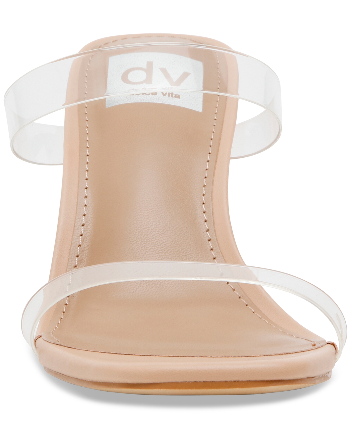Dv Dolce Vita Women's Yorke Two-band High-heel Dress Sandals In Clear