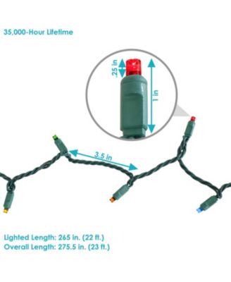 Electric Plug-In 70ct LED Indoor/Outdoor String Lights 5mm Wide Angle - 22'