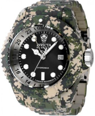 Men's 40462 Reserve Quartz 3 Hand Black Dial Watch