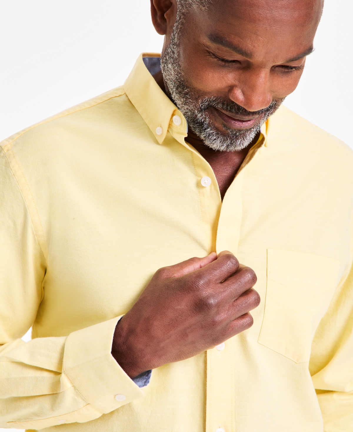 Club Room Men's Solid Oxford Shirt, Exclusively At Macy's In Blooming S