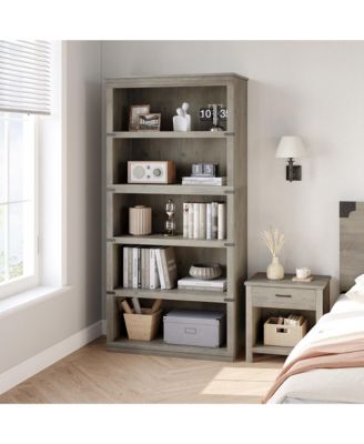 Farmhouse Book Shelf with Storage