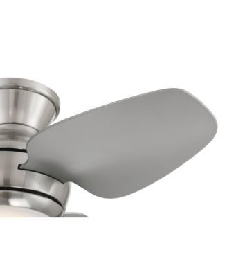 36" Whirl Modern Indoor Outdoor Ceiling Fan 3 Blade LED Light Remote Control Brushed Nickel Finish Bedroom Patio Hugger