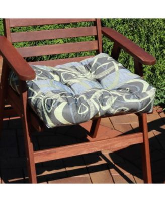 Indoor/Outdoor Replacement Square Tufted Patio Chair Seat and Back Cushions - 20" - 2pk