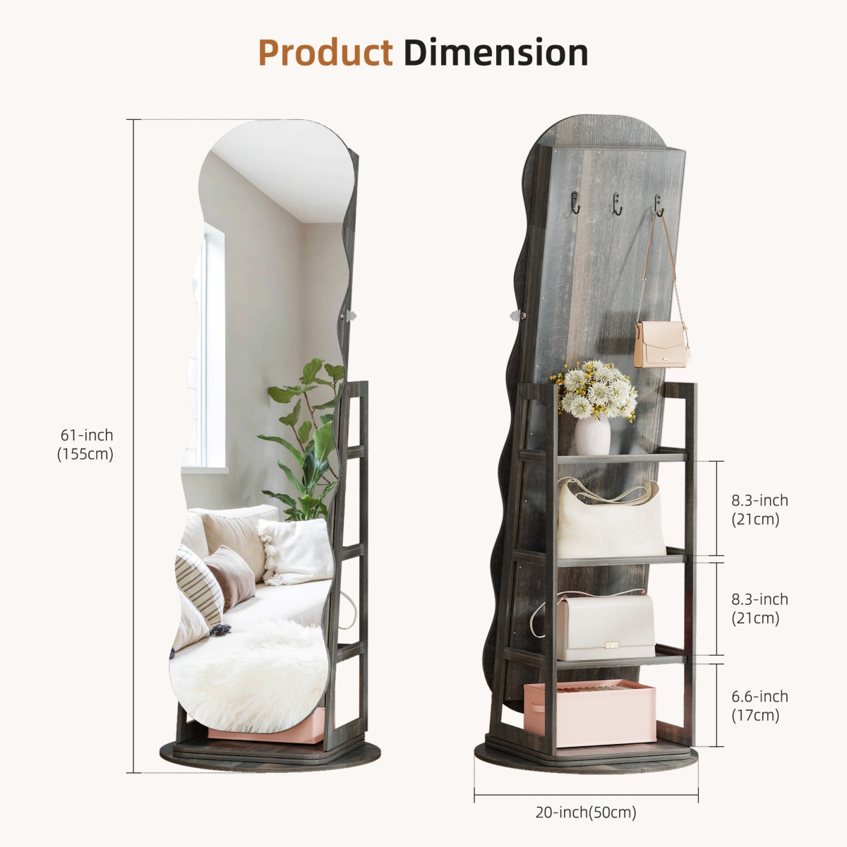 Vlsrka Hollywood Led Full Length Mirror