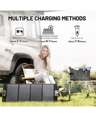 Solar Generator, 1800W Power Station, Portable Solar Generator for Off-Grid Living