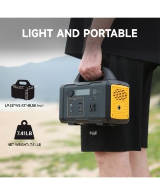 Portable Power Station 300W 299.5Wh Outdoor Solar Generator Fast Charging