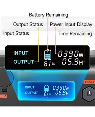 600W Portable Power Station 655.2Wh 2550mAh Solar Generator Power Supply with AC Outlet