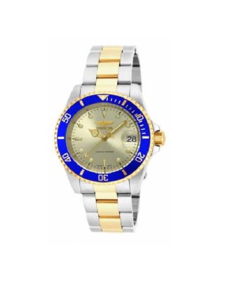 Men's ILE8928OBA Pro Diver Automatic 3 Hand Gold Dial Watch