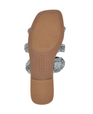 Women's Qazz Woven Embellished Flat Sandals