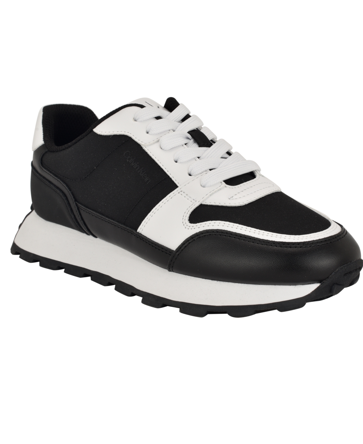 Calvin Klein Women's Tulay Casual Round Toe Sneakers In Black,white