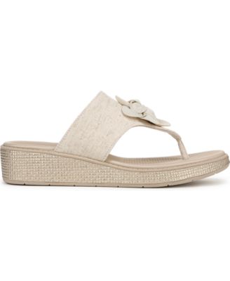 Women's Bloom Washable Thong Slip On Wedge Sandals