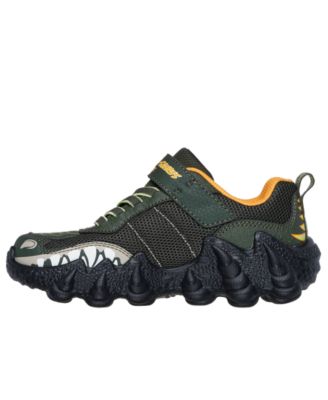 Little Kids' Skech-O-Saurus - Light 2.0 Light-Up Fastening Strap Casual Sneakers from Finish Line