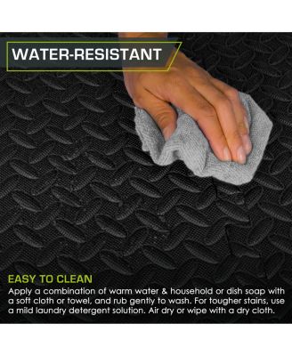 Exercise Puzzle Mat 1/2-in, Blue, 48 Sq Ft - 12 Tiles