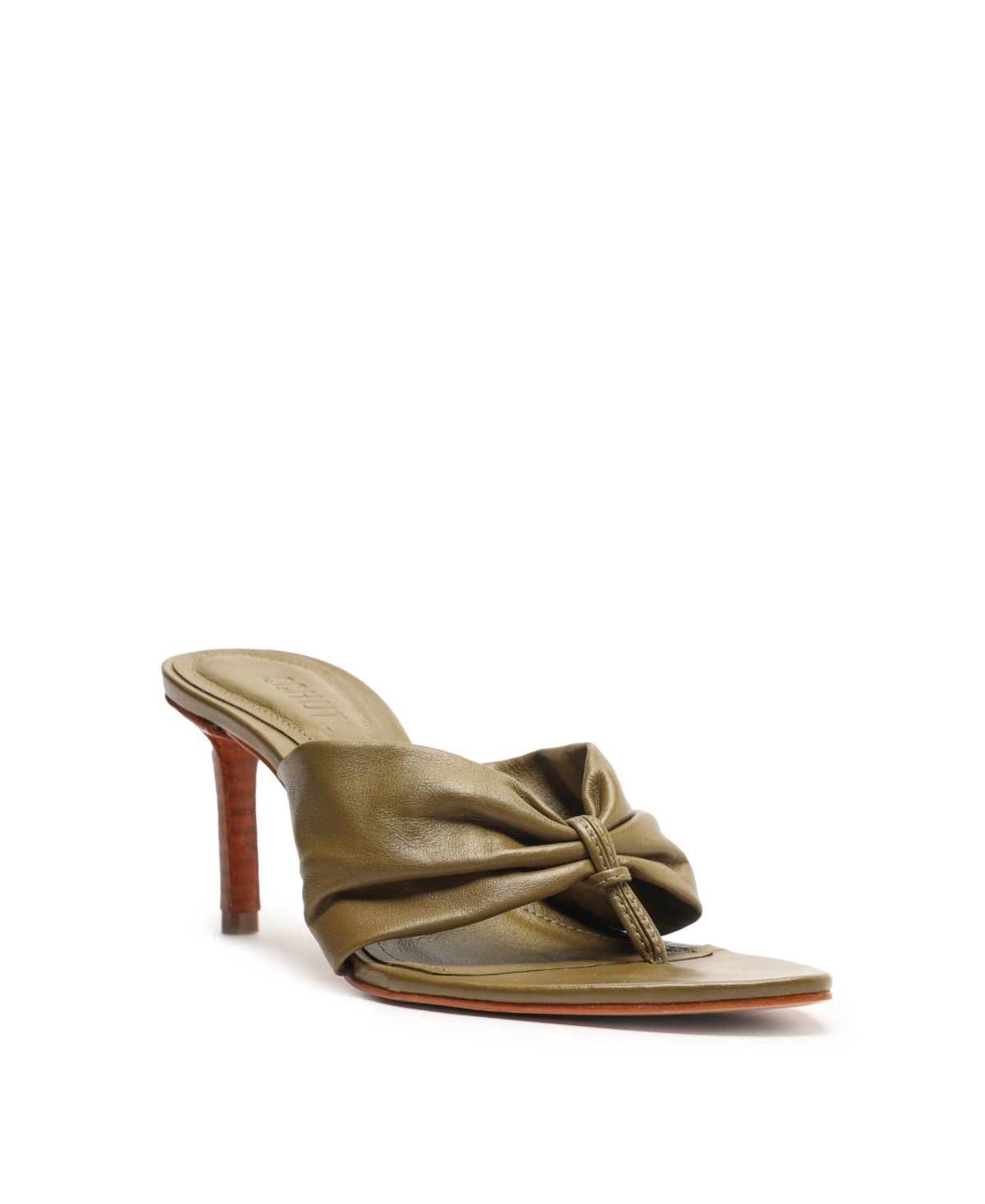 Shop Schutz Women's Lori Stiletto Heel Sandals In Green