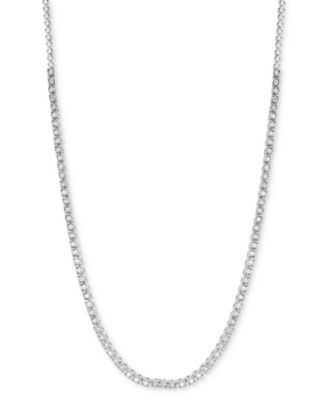 Macy's - Diamond Necklace (1 ct. t.w.) in 10k White Gold
