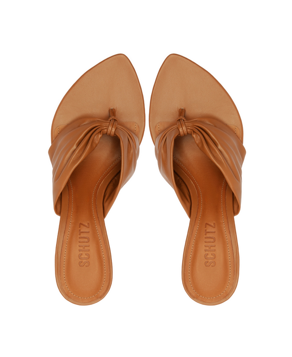 Shop Schutz Women's Lori Stiletto Heel Sandals In Brown