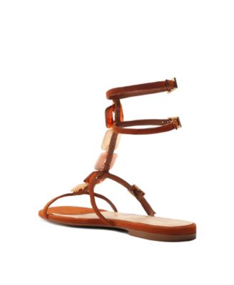 Women's Cassandra Round Toe Flat Sandals