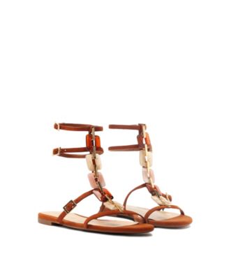 Women's Cassandra Round Toe Flat Sandals