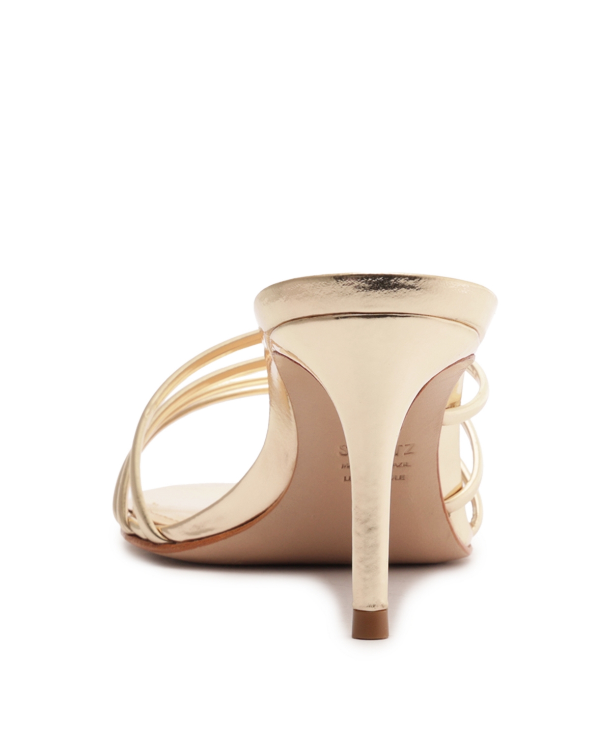 Shop Schutz Women's Inez Kitten Heel Sandals In Gold