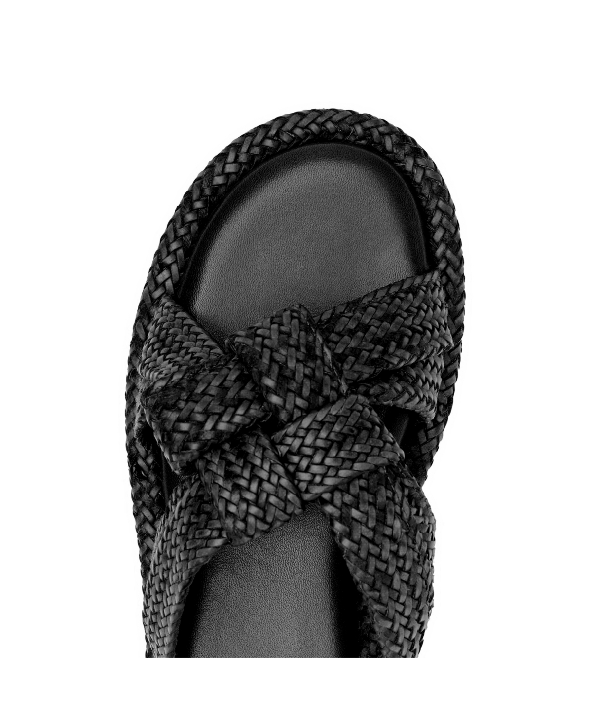 Shop Schutz Women's Kali Flat Sandals In Black