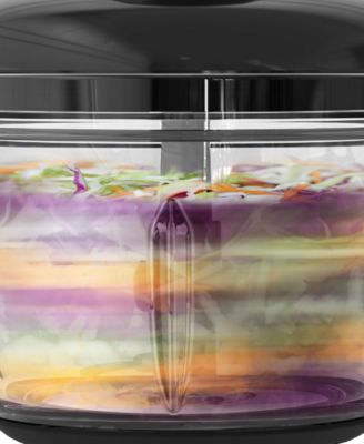 Puree 8.5-Cup Food Processor with Stainless Steel Blades, Black