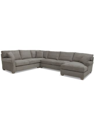 Reiter 4-Pc. Fabric Sectional Sofa, Exclusively at Macy's
