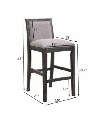   Set of 2   Upholstered   Modern Comfort   Bar Stools