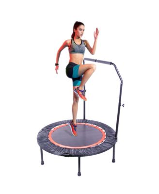 40 Inch Mini Exercise Trampoline Fitness Rebounder Trampoline with Safety Pad Max. Load 300LBS