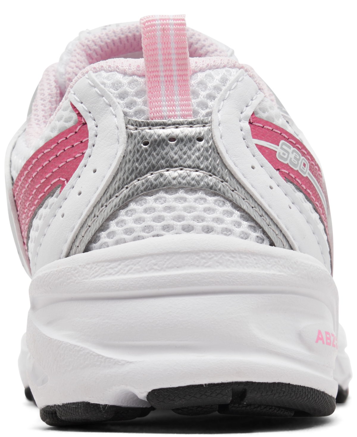 New Balance Little Girls 530 Casual Sneakers From Finish Line In White,pink Sugar