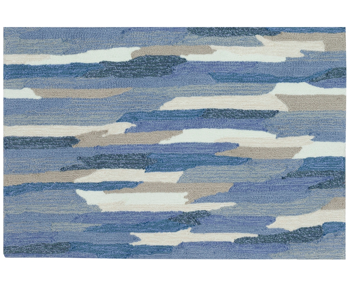 Liora Manne Capri Cloud 1'8"x2'6" Area Rug In Blue