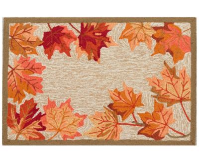 Liora Manne' - Ravella Falling Leaves Border 2'x3' Area Rug