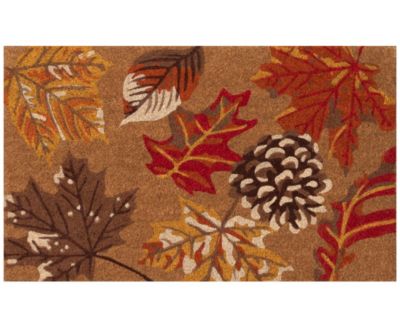 Liora Manne Natura Falling Leaves Rug Collection In Tan