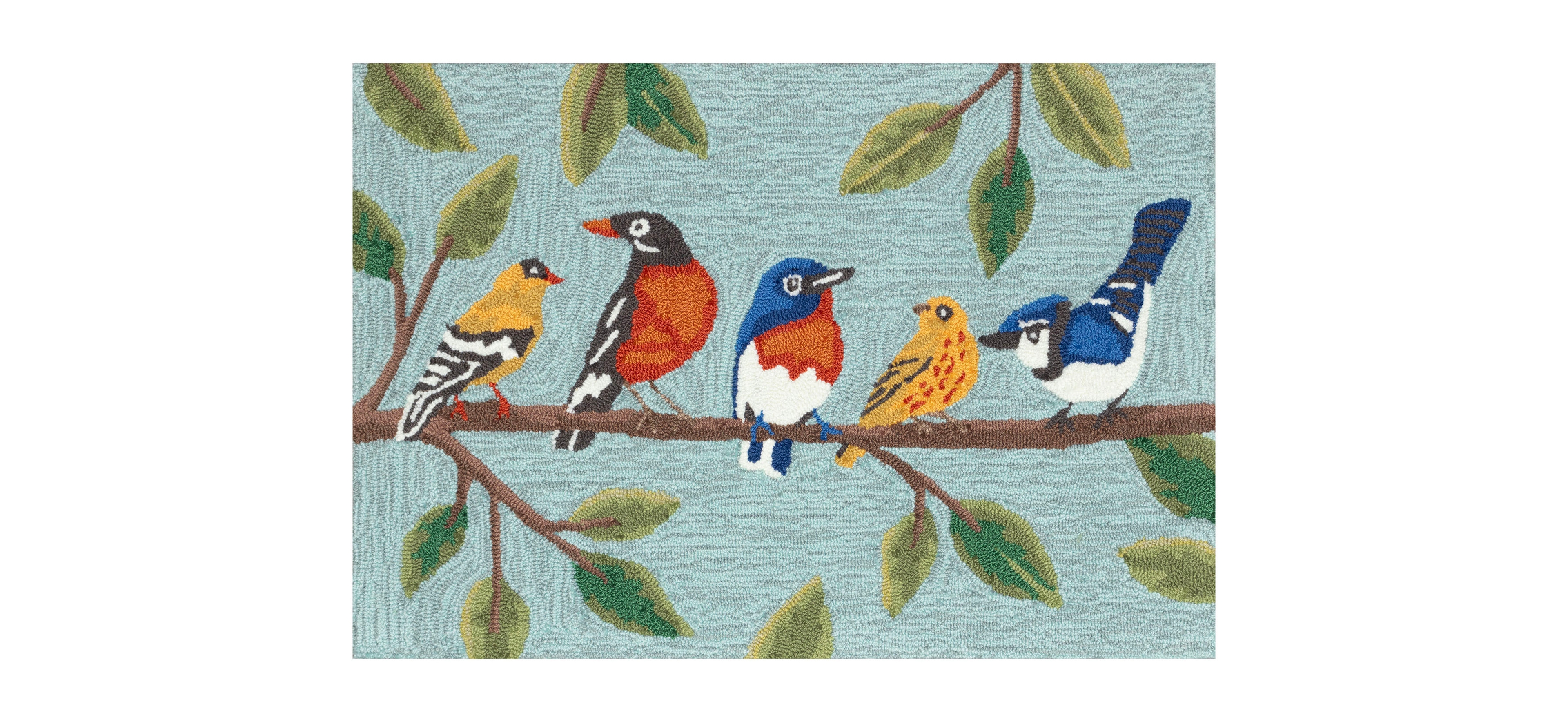 Liora Manne' Frontporch Birds on A Branch 1'8"x2'6" Area Rug