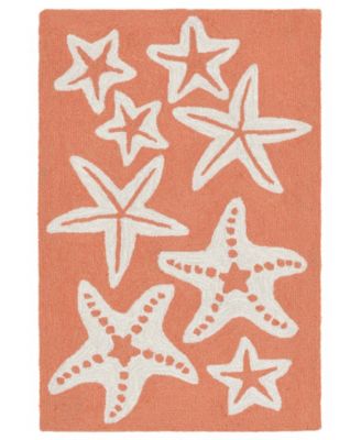 Liora Manne' - Capri Starfish 1'8"x2'6" Area Rug
