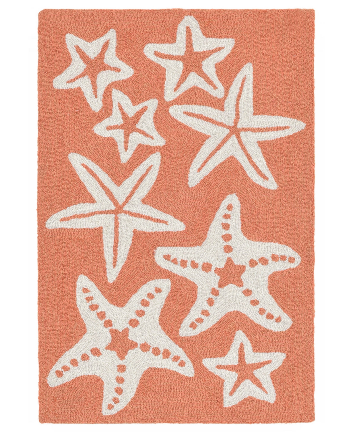 Liora Manne Capri Starfish Area Rug, 1'8 X 2'6 In Coral
