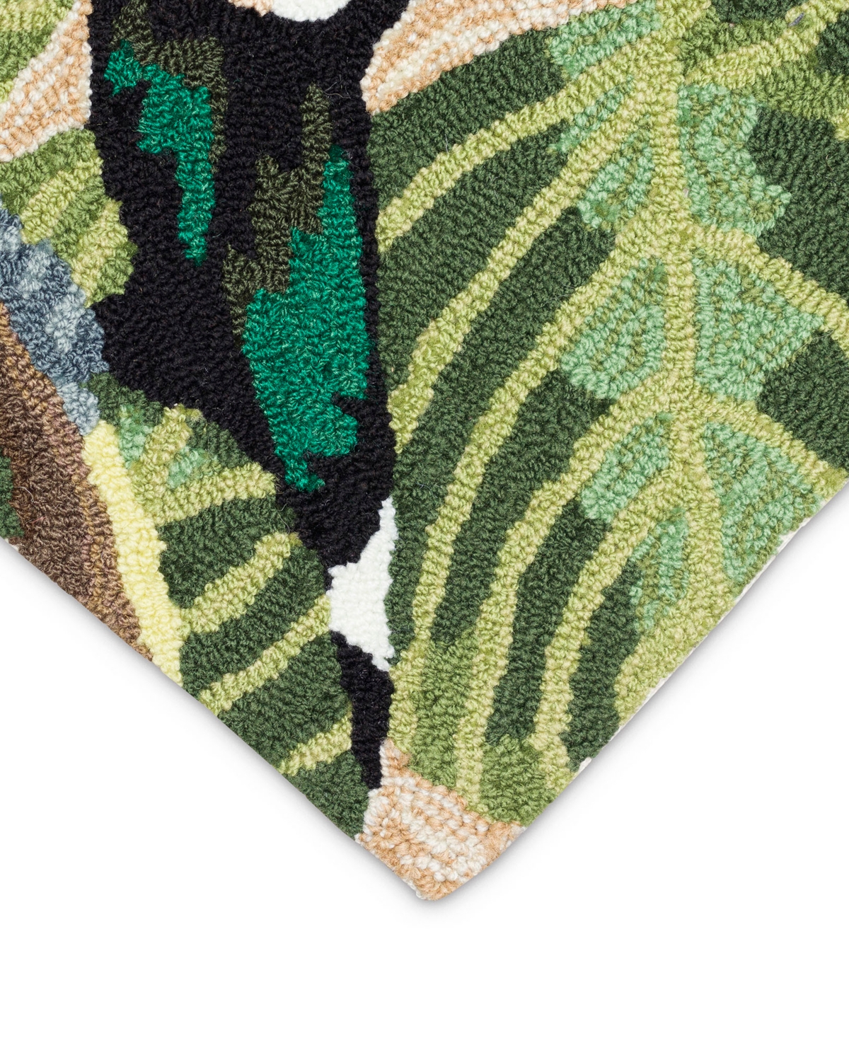 Liora Manne Frontporch Two Cute Toucans 1'8"x2'6" Area Rug In Neutral
