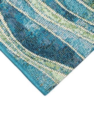 Esencia Wave 1'11"x4'11" Runner Area Rug