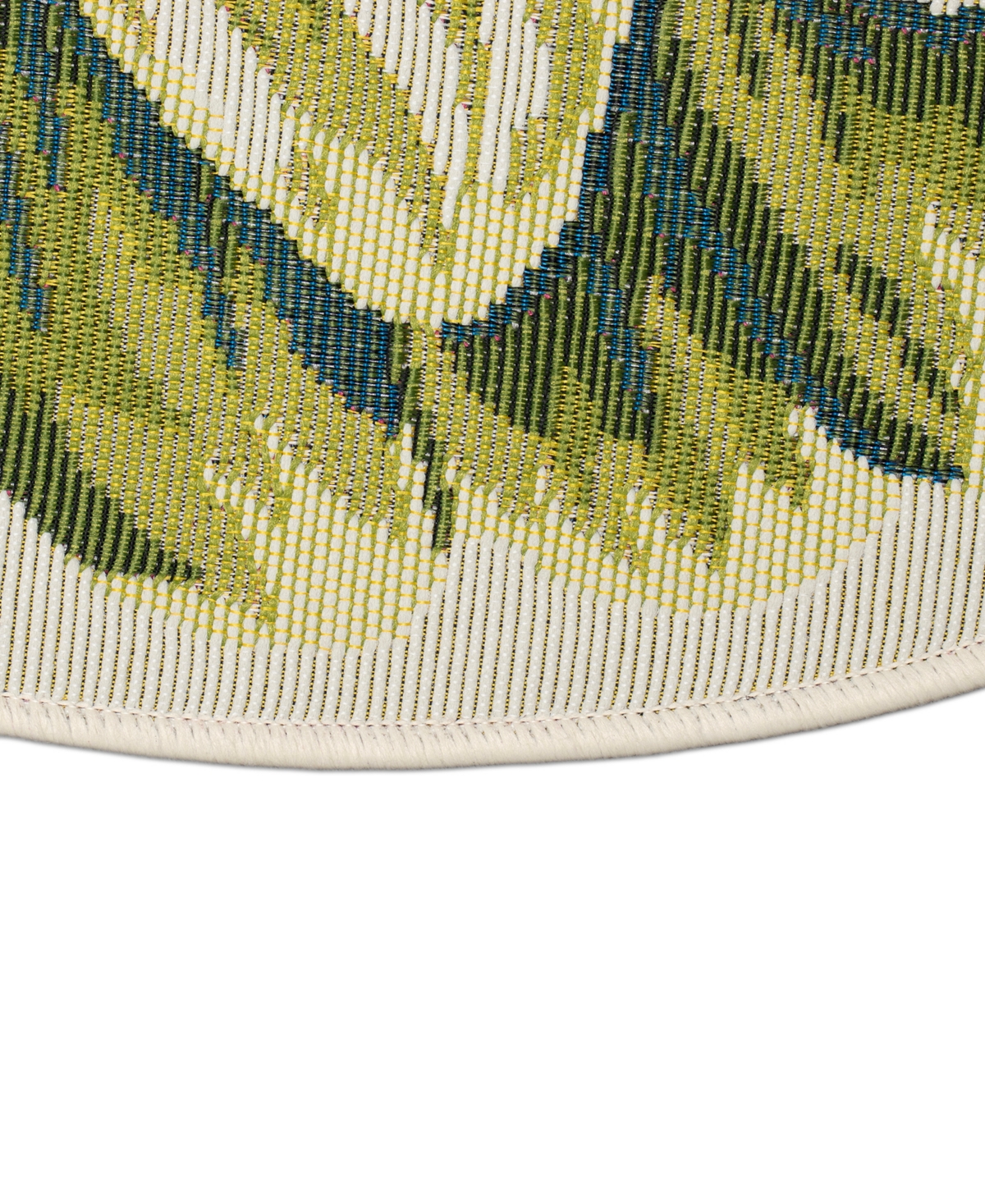 Liora Manne Esencia Mum 3'3"x3'3" Round Area Rug In Green