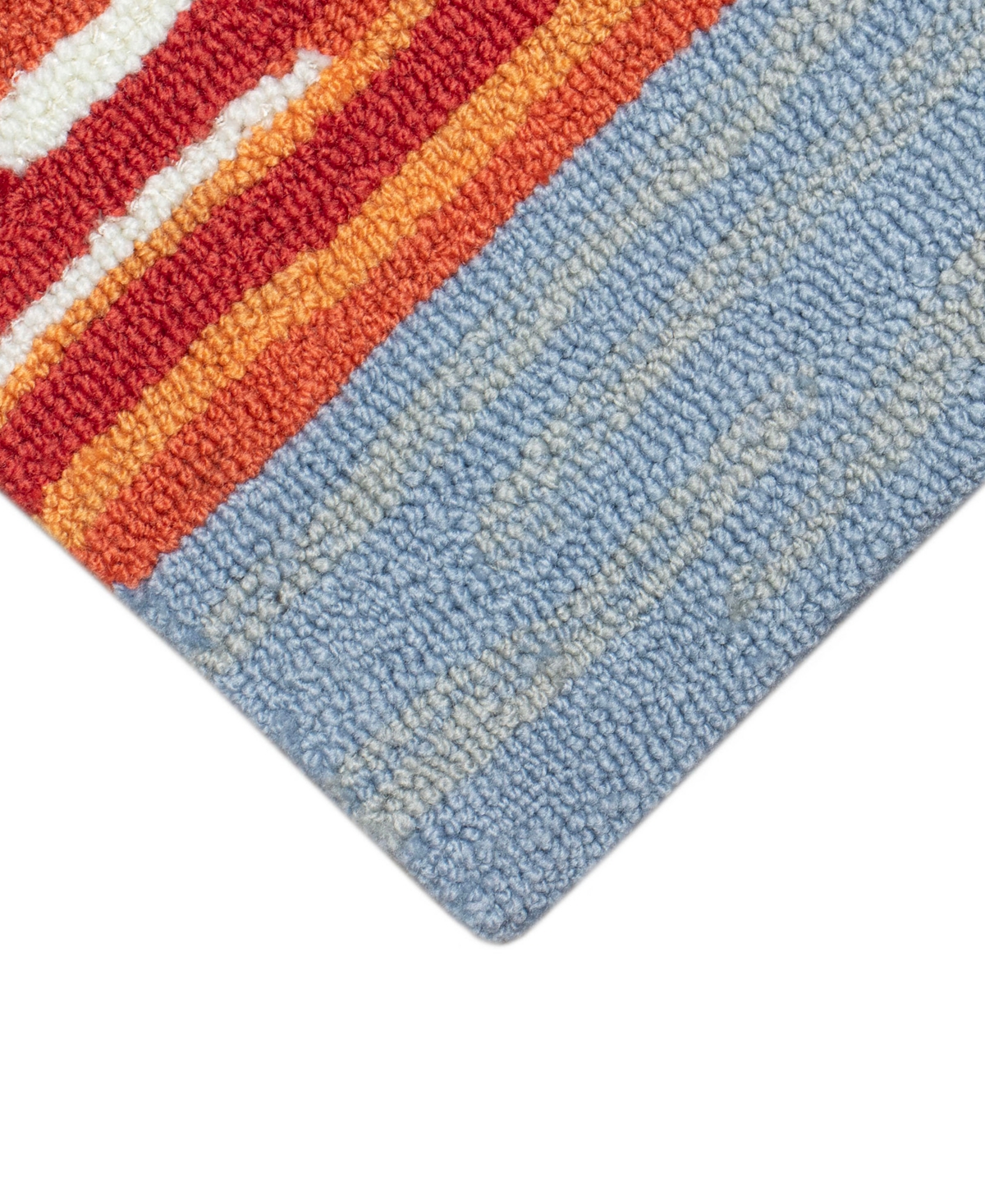 Liora Manne Frontporch Pool Party Pug 1'8"x2'6" Area Rug In Blue