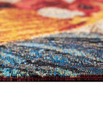 Esencia Three Roosters 2'x2'10" Area Rug